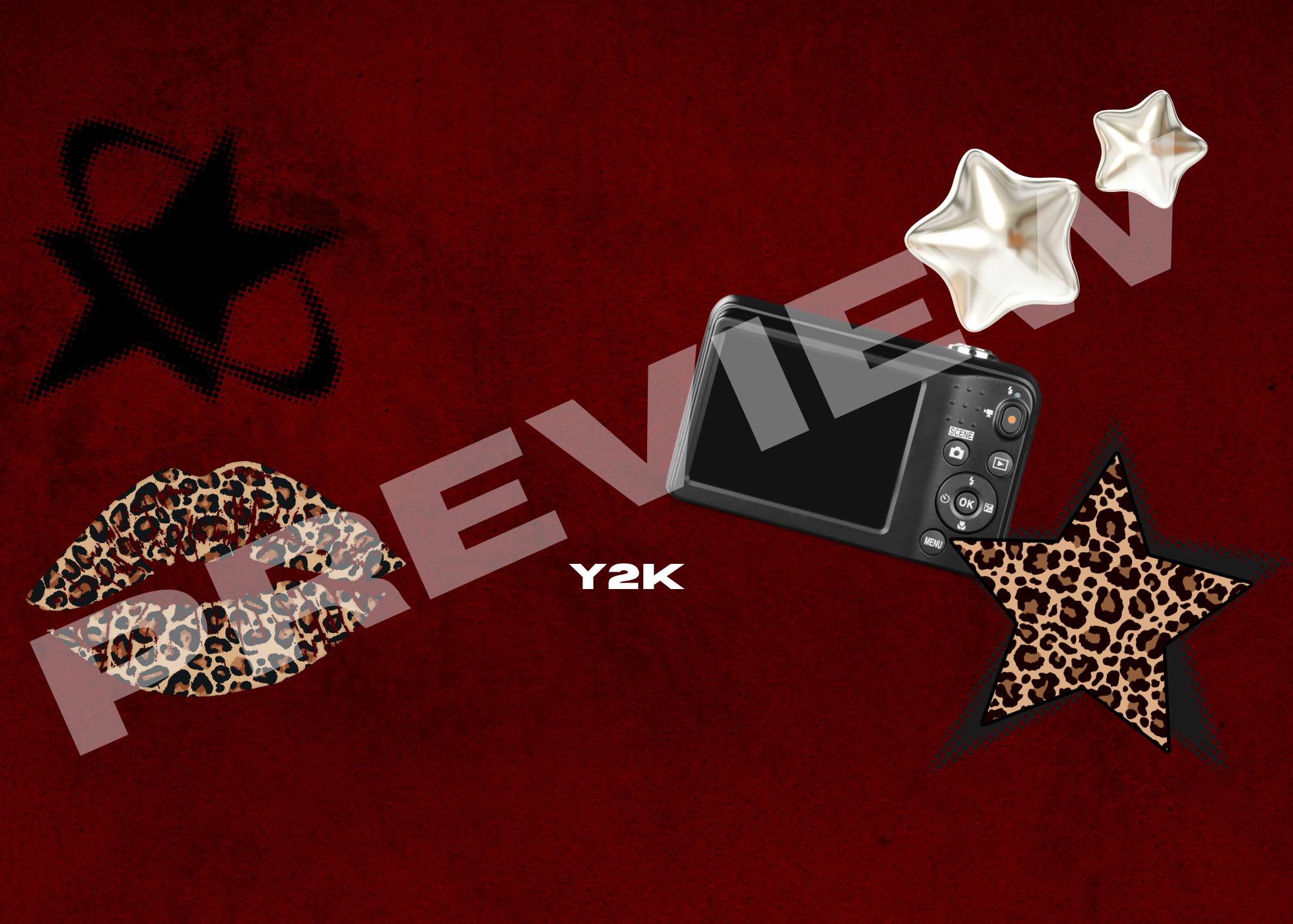 Y2K Leopard Kindle Insert Download (7" x 5")